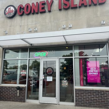 Leo's Coney Island - Exterior, to the right is t mobile - American Near Me - Livonia, Michigan Leo's Coney Island - Exterior, to the right is t mobile - American Near Me - Livonia, Michigan