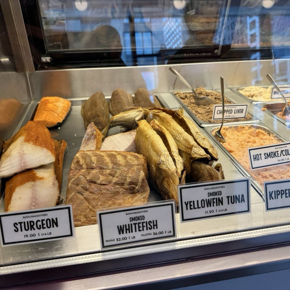 Russ & Daughters - The fish case is just gorgeous - Bagels Near Me - New York, New York