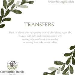 Comforting Hands Home Care - Services