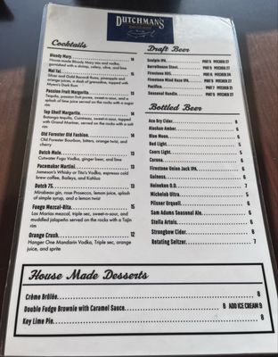 Menu photo 6 The Dutchie Morro Bay, CA Menu photo 6 The Dutchie Morro Bay, CA