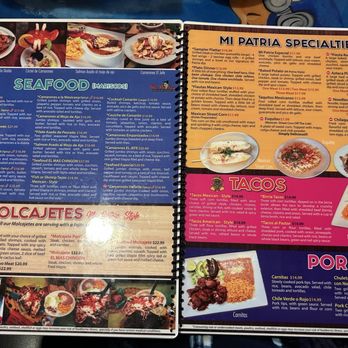 Mi patria Mexican Restaurant - Page 5 of menu - Mexican Near Me - Murfreesboro, Tennessee Mi patria Mexican Restaurant - Page 5 of menu - Mexican Near Me - Murfreesboro, Tennessee