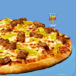 Papa Johns Pizza - This ain't just any personal pizza, it's got Italian sausage, banana peppers, cheese and pizza sauce on original crust...