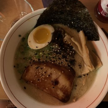 Strings Ramen- Hyde Park - Tonkotsu ramen regular with pork belly - Ramen Near Me - Chicago, Illinois Strings Ramen- Hyde Park - Tonkotsu ramen regular with pork belly - Ramen Near Me - Chicago, Illinois