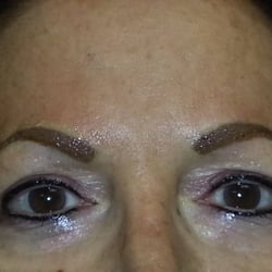Absolute Glamour and Massage - Directly after Eyeliner and Brows