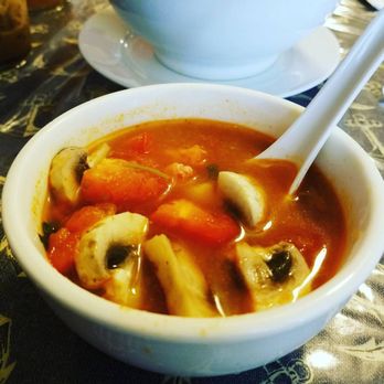 Lil Rita's Grill House - tom yun gung soup ( shrimp in spicy broth with tomato and mushrooms) - Thai Near Me - Harlingen, Texas