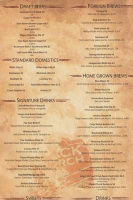 Menu photo 8 Backporch Drafthouse Lawton, OK