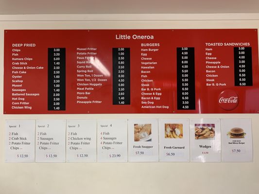 Menu photo 1 Little Oneroa Takeaways Auckland, AUK