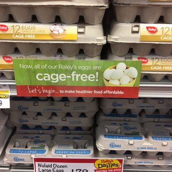 Raley's - Note the price of the non cage free eggs add $2 more for cage free eggs - Grocery Near Me - Woodland, California Raley's - Note the price of the non cage free eggs add $2 more for cage free eggs - Grocery Near Me - Woodland, California