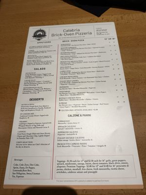 Menu photo 1 Calabria Italian Kitchen Mount Juliet, TN Menu photo 1 Calabria Italian Kitchen Mount Juliet, TN