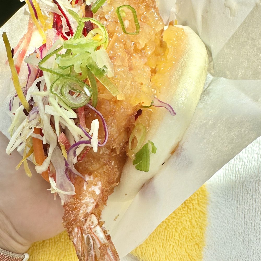 Island Bite Sip Indulge - Coconut Shrimp Bao - Food Trucks Near Me - Kahului, Hawaii Island Bite Sip Indulge - Coconut Shrimp Bao - Food Trucks Near Me - Kahului, Hawaii