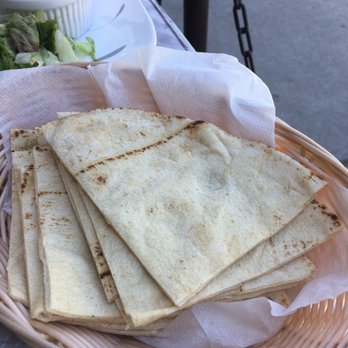 Corfu - Pita bread that came with the FALAFEL - Greek Near Me - Sierra Madre, California
