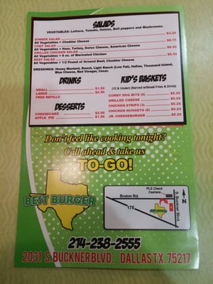 Menu photo 2 Best Burger Dallas, TX Menu photo 2 Best Burger Dallas, TX