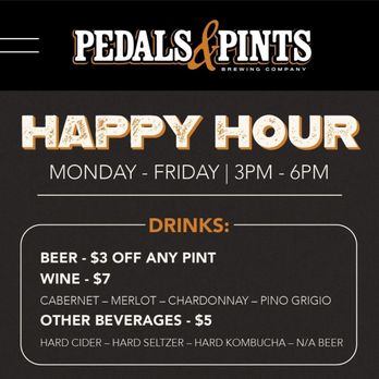 Pedals & Pints Brewing - HH Menu - Brewpubs Near Me - Thousand Oaks, California