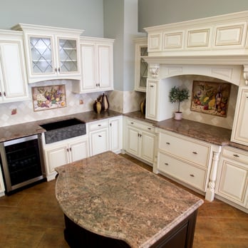 Firuze Tile Kitchen Bath - a white kitchen with granite countertops - Flooring Near Me - Alexandria, Virginia