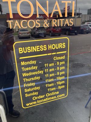 Menu photo 4 Tonati Tacos & Ritas Houston, TX Menu photo 4 Tonati Tacos & Ritas Houston, TX