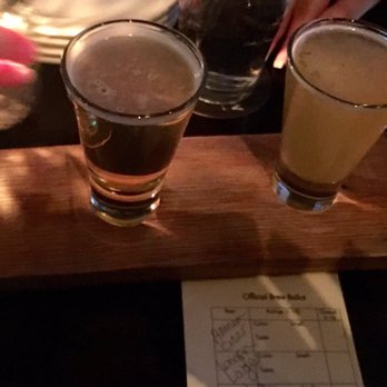 Crush & Brew - Yummy ! Go try it ! You'll love it beer flight - New American Near Me - Temecula, California Crush & Brew - Yummy ! Go try it ! You'll love it beer flight - New American Near Me - Temecula, California