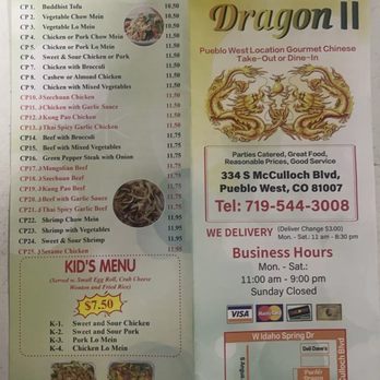 Pueblo Dragon - Menu - Chinese Near Me - Pueblo West, Colorado Pueblo Dragon - Menu - Chinese Near Me - Pueblo West, Colorado
