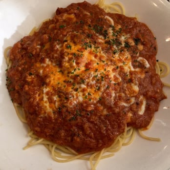 Blue Ocean Cafe - Spaghetti with bolognese sauce and cheese - Chinese Near Me - Markham, Ontario