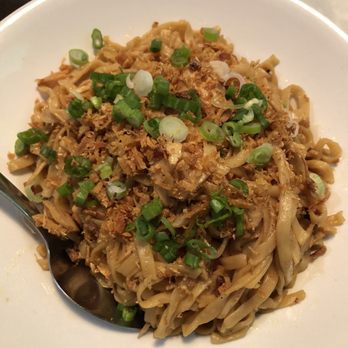 Yoma Burmese Foods - Garlic noodles with chicken - Burmese Near Me - Boston, Massachusetts Yoma Burmese Foods - Garlic noodles with chicken - Burmese Near Me - Boston, Massachusetts