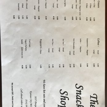 The Snack Shop - Menu - Hot Dogs Near Me - Kansas City, Missouri The Snack Shop - Menu - Hot Dogs Near Me - Kansas City, Missouri