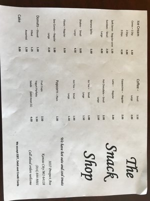 Menu photo 1 The Snack Shop Kansas City, MO Menu photo 1 The Snack Shop Kansas City, MO