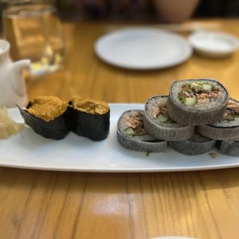 Nobu - Uni and salmon skin - Japanese Near Me - Las Vegas, Nevada Nobu - Uni and salmon skin - Japanese Near Me - Las Vegas, Nevada