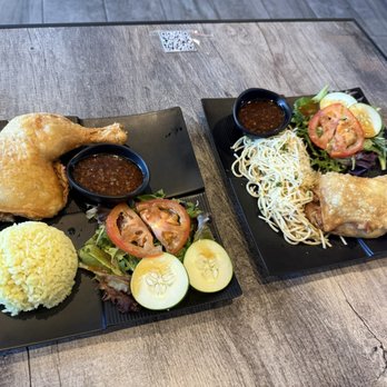 Waterfall Chicken - waterfall chicken rice and waterfall chicken garlic noodles - Vietnamese Near Me - Huntington Beach, California Waterfall Chicken - waterfall chicken rice and waterfall chicken garlic noodles - Vietnamese Near Me - Huntington Beach, California