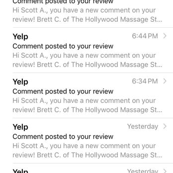 The Hollywood Massage Studio - Brett C with his numerous changes to his response for this review trying to cover up Hollywood massage studios poor work. - Massage Therapy Near Me - Beverly Hills, California The Hollywood Massage Studio - Brett C with his numerous changes to his response for this review trying to cover up Hollywood massage studios poor work. - Massage Therapy Near Me - Beverly Hills, California