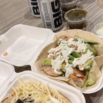 Mystic Burrito - Carne asada with added cheese taco and prawn taco. Salsas on the side. - Mexican Near Me - Baltimore, Maryland Mystic Burrito - Carne asada with added cheese taco and prawn taco. Salsas on the side. - Mexican Near Me - Baltimore, Maryland