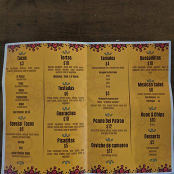 Antojitos Del Patron Mexican Snacks - Menu - Mexican Near Me - Brooklyn, New York