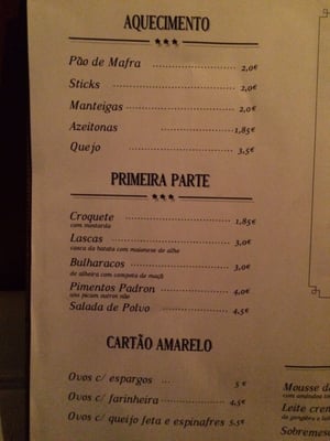 Menu photo 3 Matateu Lisbon, 11 Menu photo 3 Matateu Lisbon, 11