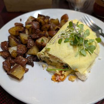 Greenhouse Cafe - Mediterranean omelette. Good with jalapenos hot sauce - Breakfast & Brunch Near Me - Kalamazoo, Michigan