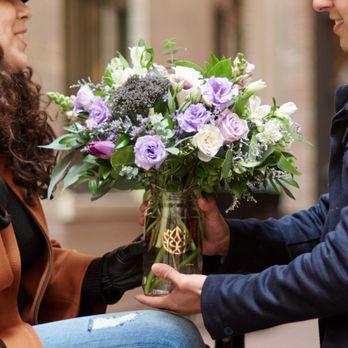 Flowers For Dreams - Lavender medium in mason jar - Florists Near Me - Chicago, Illinois
