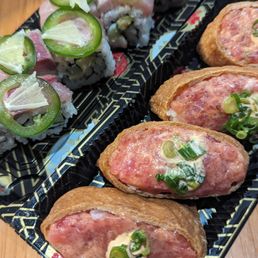 Hamachi Jalepeno & inari Hamachi Jalepeno & inari