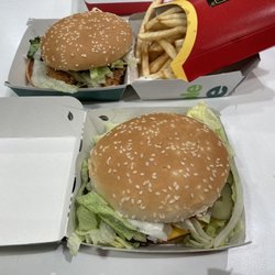 McDonald's - McPlant and Vegetable Deluxe with fries