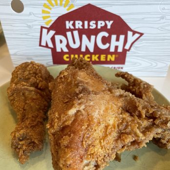 Krispy Krunchy Chicken - A drumstick and a breast piece - Chicken Shop Near Me - Snoqualmie, Washington