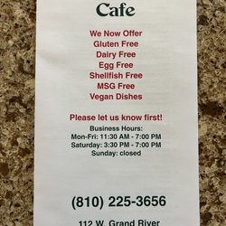 Thai Express - Menu