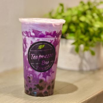 Teapresso Bar - Ube Latte - Bubble Tea Near Me - Waipahu, Hawaii Teapresso Bar - Ube Latte - Bubble Tea Near Me - Waipahu, Hawaii