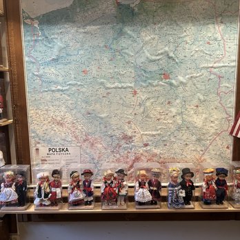 Reflections On Deep Lake - Polish map with various Polish dolls. - American Near Me - Lake Villa, Illinois