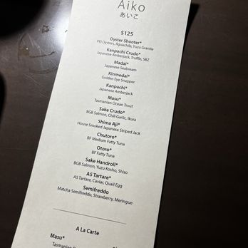 Aiko - Tasting menu - Japanese Near Me - Houston, Texas
