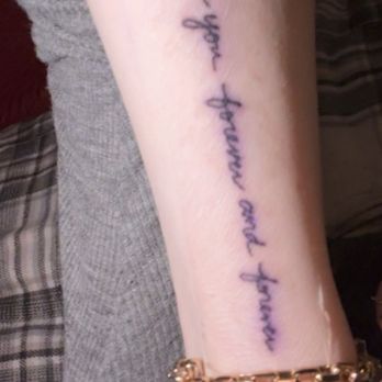 Ink Monkey Tattoo and Piercing - This is in my moms handwriting - Piercing Near Me - Venice, California Ink Monkey Tattoo and Piercing - This is in my moms handwriting - Piercing Near Me - Venice, California