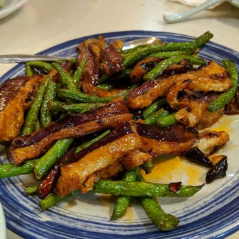 Earl Spicy - Lao Gan Ma eggplant string beans 茄子四季豆 - Szechuan Near Me - Millbrae, California