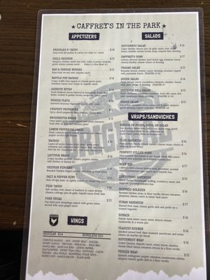 Menu photo 2 Caffrey's Sherwood Park, AB