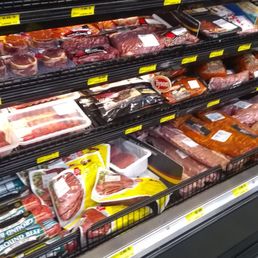 Meat section. Meat section.