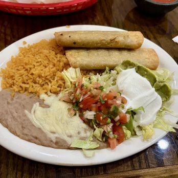 Los Compadres Mexican Grill - Beef taquitos, rice, and beans (lunch portion) - Mexican Near Me - Huntsville, Alabama Los Compadres Mexican Grill - Beef taquitos, rice, and beans (lunch portion) - Mexican Near Me - Huntsville, Alabama