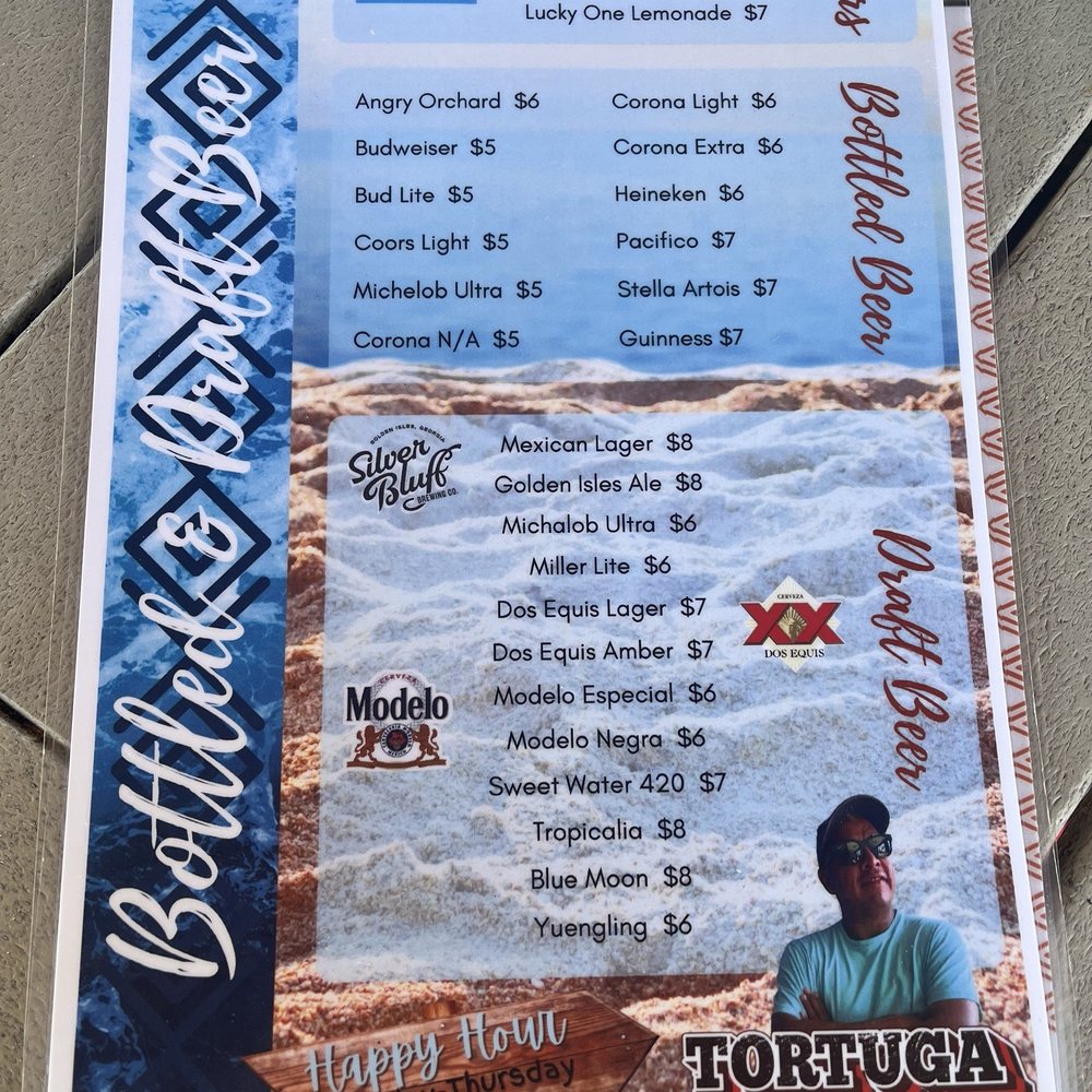Tortuga Jack's - Drink menu - Mexican Near Me - Jekyll Island, Georgia Tortuga Jack's - Drink menu - Mexican Near Me - Jekyll Island, Georgia