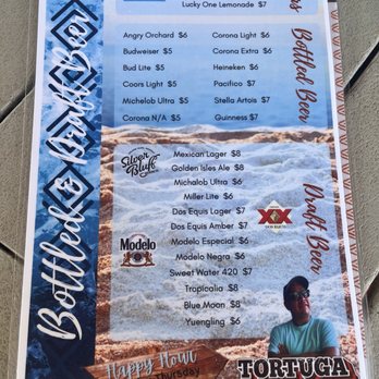 Tortuga Jack's - Drink menu - Mexican Near Me - Jekyll Island, Georgia