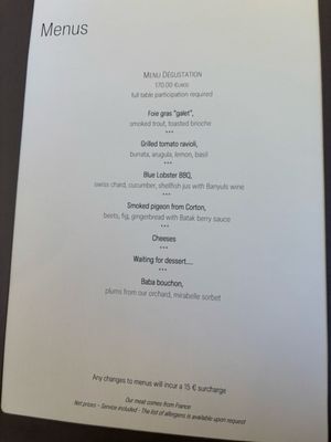 Menu photo 1 Table De Levernois Levernois, 21 Menu photo 1 Table De Levernois Levernois, 21
