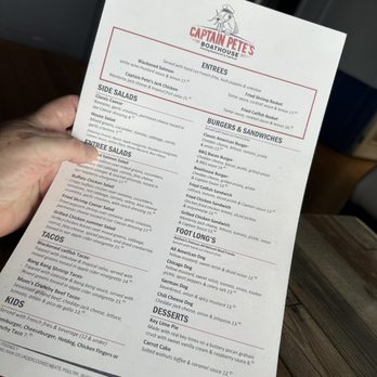 Captain Pete's Boathouse - Menu - Seafood Near Me - Point Venture, Texas