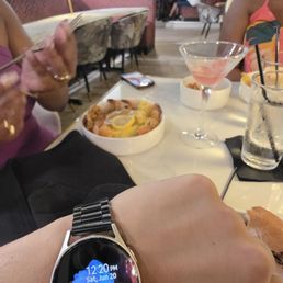 1st dish to the table 11:52a. Birthday girl, last dish, at the table at 12:20p. 1st dish to the table 11:52a. Birthday girl, last dish, at the table at 12:20p.